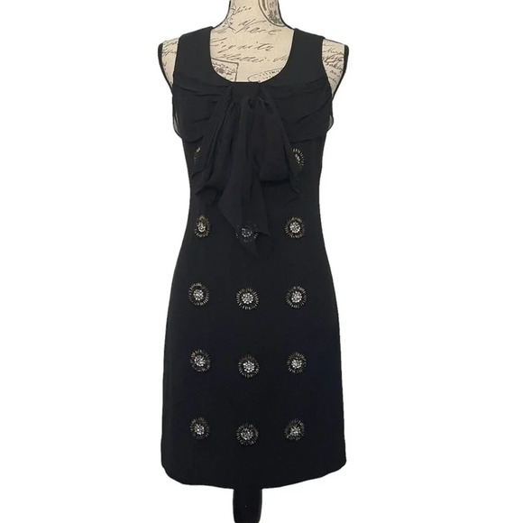 Tracy Reese New York Shift Embellished Dress Back Zipper Party Size 2 - Picture 1 of 12